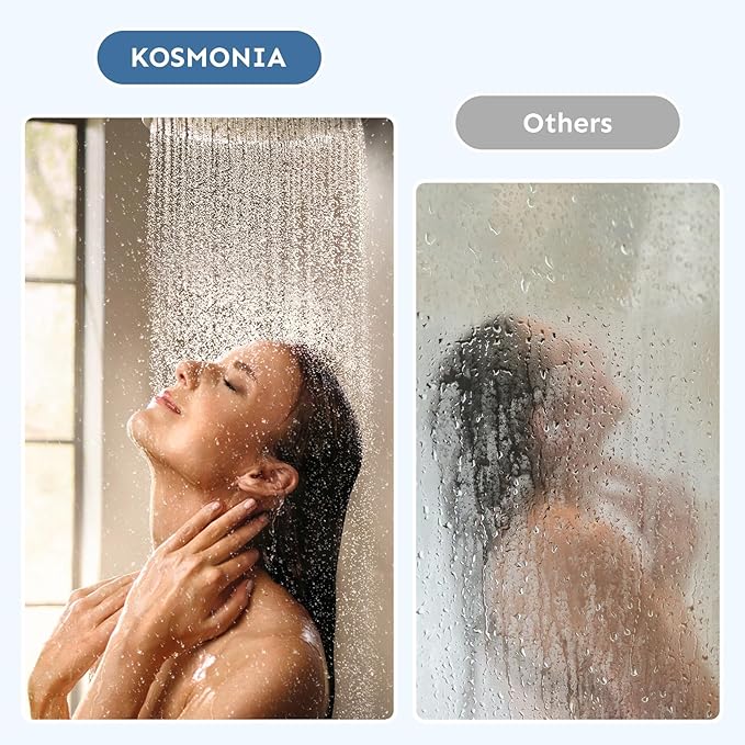 60" x 72" Frameless Sliding Shower Door, 6mm (1/4") Tempered Glass, Heavy-Duty 304 Stainless Steel Rollers & Handle, Adjustable 56-60" Width, No-Leak F-Type + Bubble Seals