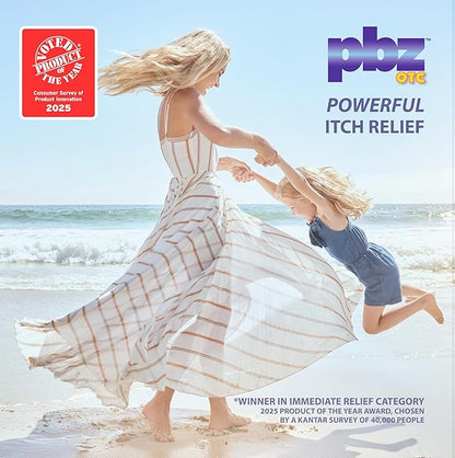 PBZ OTC Antihistamine Cream with 1% Tripelennamine, Kid Safe Itch Relief, 1 oz