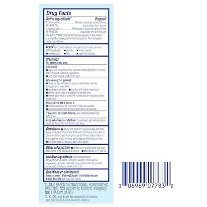 Boiron Arnicare Arthritis Cream Pump for Pain Relief of Knees, Hands, Wrists, Elbows, Joints & Muscles – Quickly Absorbed & Fragrance-Free – 4.2 oz