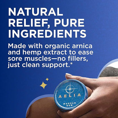 Sore Joint & Muscle Rub | Fast Acting Intensive Muscle Balm with Hemp Menthol Arnica & Camphor for Back Shoulder Neck Knees and Feet Targeted Relief | Long Lasting Non-Greasy & Lightweight (2 Pack)