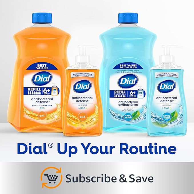 Dial Antibacterial Defense Liquid Hand Soap + Aloe, Aloe Scent, 11 Fl Oz (Pack of 12), Dermatologist-Tested Hand Wash, Gentle Formula