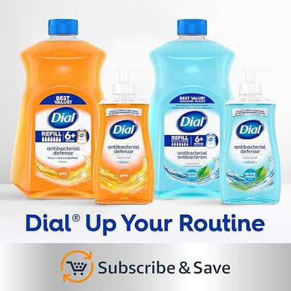 Dial Antibacterial Defense Liquid Hand Soap + Aloe, Aloe Scent, 11 Fl Oz (Pack of 12), Dermatologist-Tested Hand Wash, Gentle Formula