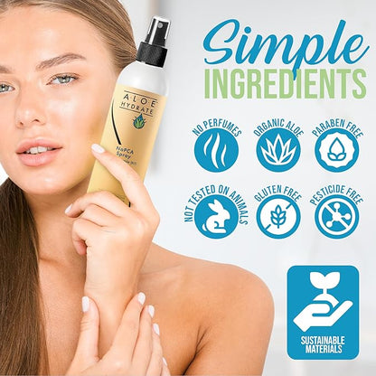 NaPCA Moisturizer Face Mist & Body Spray. Deep Hydrating Spray – Refresh & Sooth Your Skin with Natural & Bioidentical Actives. All Skin types, Dry, Acne, Oily, & Tattoo Care.