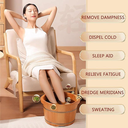 30 Pcs Body Detox Foot Soak To Remove Toxins,Lymphatic Drainage Ginger Herbal Foot Detoxing Soak for Relieve Fatigue Dispel Cold and Remove Dampness 艾草泡脚足浴包