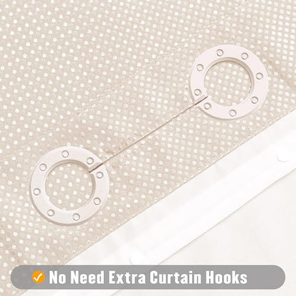 MitoVilla Pink Waffle Small Stall Shower Curtain Liner Set 36 x 74, No Hooks Required Half Size Narrow Fabric Cloth Shower Curtain Set with Snap-in Liner for Modern Bathroom Decor, Blush Pink
