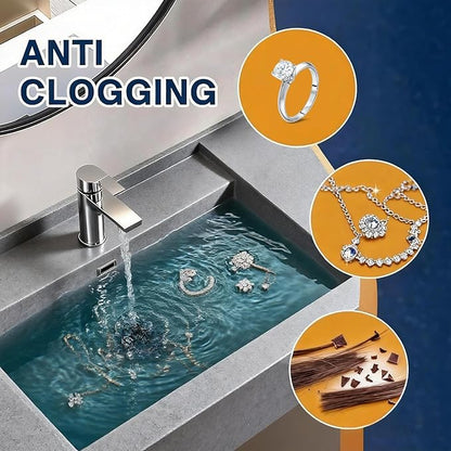 Bathroom Sink Stopper Strainer,2PCS Pop-Up Bathroom Sink Drain Strainer with Removable Stainless Steel Hair Catcher Basket,Sink Stopper Hair Catcher for US Bathroom Sinks,Bathtubs,Showers,Floor Drains