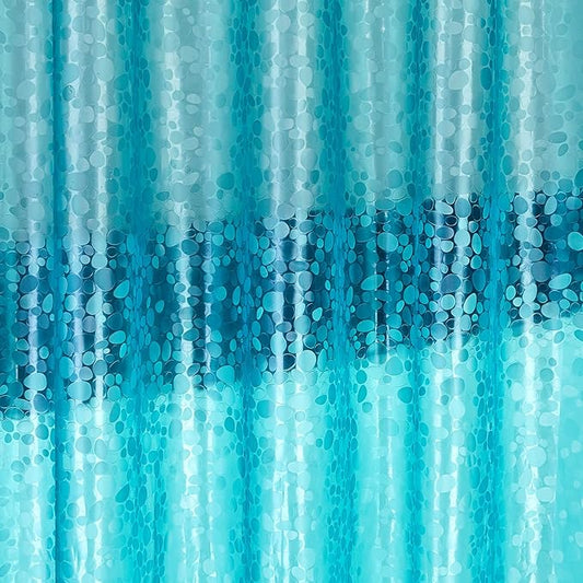 Bostofy Shower Curtain Liner Heavy Duty EVA, Waterproof Shower Liner with 12 Rust Proof Metal Grommets and 3 Weighted Magnet, 72 x 72 Inches Bathroom Shower Curtain, Teal