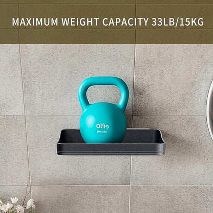 Luxury Shower Caddy, Rustproof Metal Large Capacity Bathroom Shelves for Storage, Adhesive or Drill Mounting for Kitchen Holder & Organizer (1 Pack)