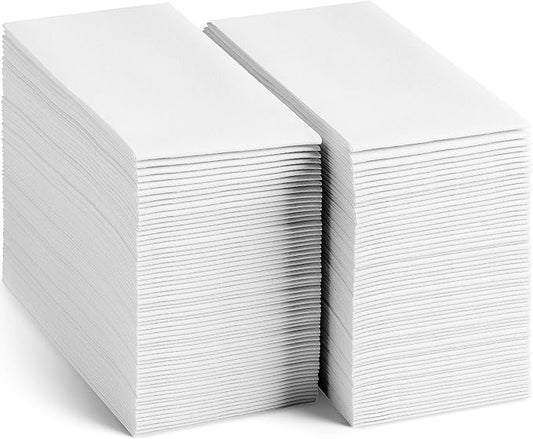 Disposable Linen-Feel Guest HandTowels [MEDIUM SIZE - Pack of 7500] - Cloth-Like Hand Bathroom Napkins - Soft and Absorbent Paper Napkin for Kitchen, Bathroom, Party, Wedding, Or Event