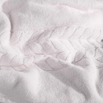 BAGNO MILANO Organic Turkish Cotton Bath Towels, Luxury Jacquard Collection, Certified Organic Highly Absorbent, Soft-Plush Towel Set (Cream, 6 Pcs Towel Set)