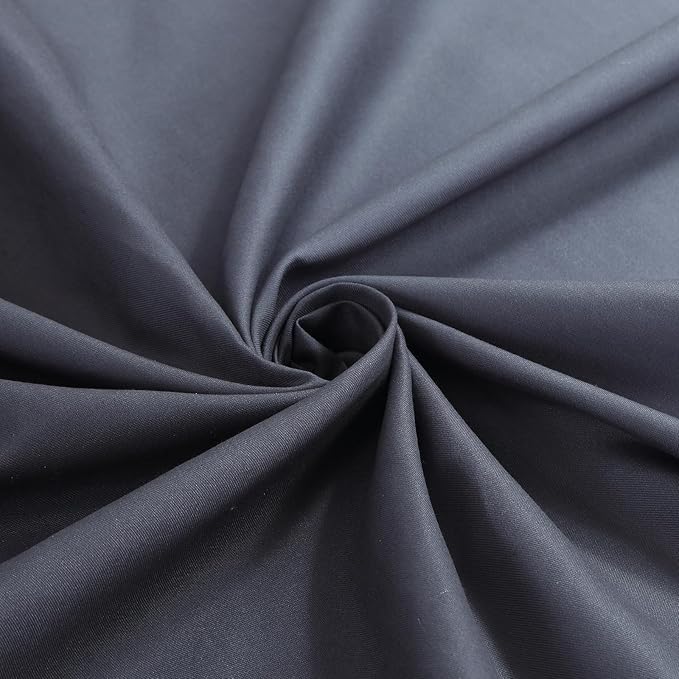 Extra Long Fabric Shower Curtain, Black and Grey Ombre Shower Curtains for Bathroom, Modern Waterproof Bathroom Curtains, 72" W x 84" H