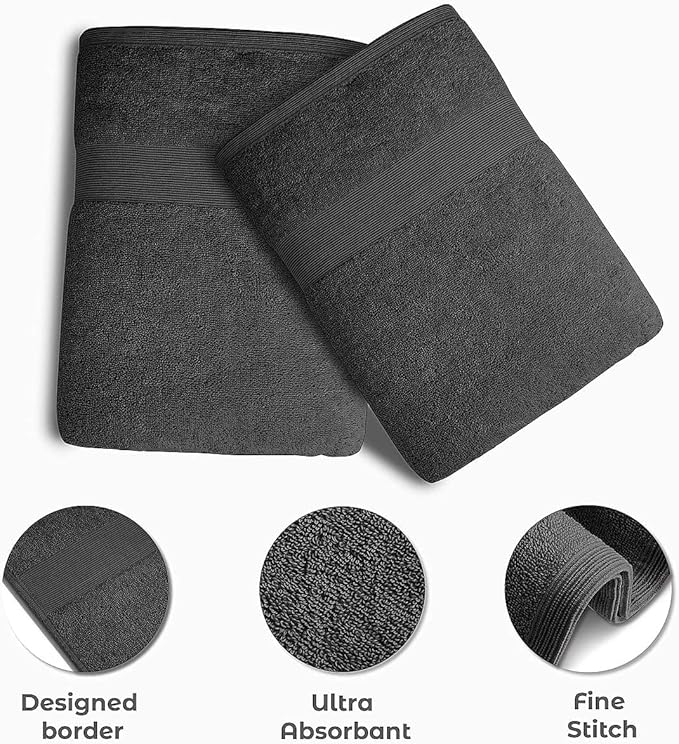 Softolle 100% Cotton Ring Spun Wash Cloths – Bulk Pack of Washcloths – 12x12 Inches – Wash Cloth for Face, Highly Absorbent, Soft and Face Towels (Assorted, 60 Pack)