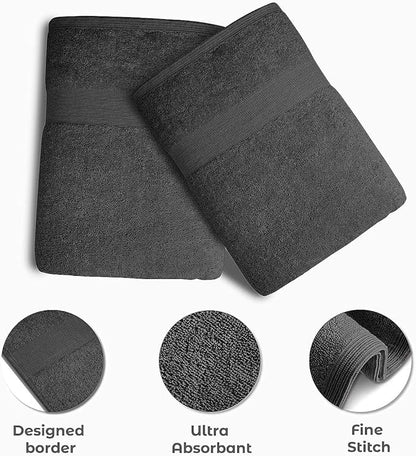 Softolle 100% Cotton Ring Spun Wash Cloths – Bulk Pack of Washcloths – 12x12 Inches – Wash Cloth for Face, Highly Absorbent, Soft and Face Towels (Assorted, 60 Pack)