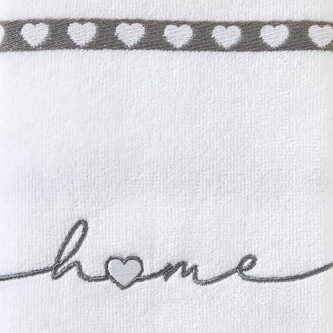 SKL Home Heart in Home Hand Towel Set, 2 Count