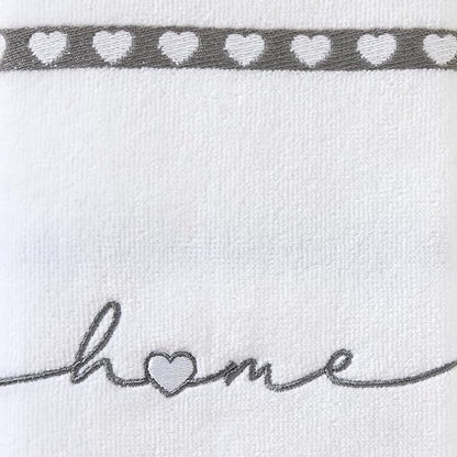 SKL Home Heart in Home Hand Towel Set, 2 Count