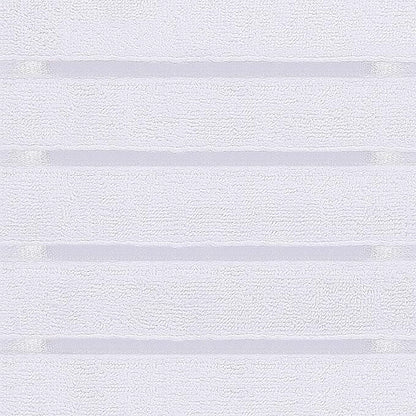Utopia Towels 8 Piece Luxury Towel Set, 2 Bath, 2 Hand, and 4 Wash Cloths, 600 GSM Ring Spun Cotton, Highly Absorbent Viscose Stripe Towels, Ideal for Everyday use, White
