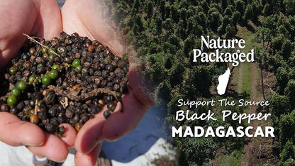 Black Pepper Essential Oil - Direct from Madagascar Farms - Steam Distilled - Aceite Pimienta Negra for Aromatherapy, Massage, Diffuser, DIY Candle and Soap Making - 5ml