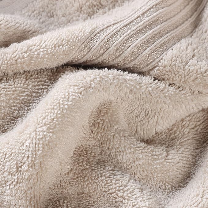 Superior Egyptian Cotton Face Towel/Washcloth Set, Small Towels for Home Bathroom, Master, Guest Bath, Decor Essentials, Quick Dry, Absorbent, Spa, Hotel, Resort, Adult, Kids, Set of 10, Stone