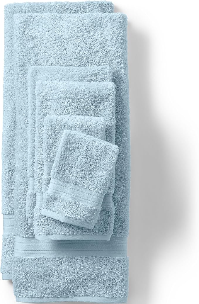 Lands' End Supima Towel Dusty Blue Bath- Bath Sheet