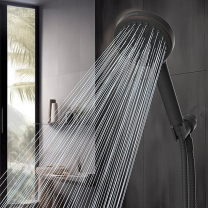 Hibbent Filtered Shower Head with Handheld, High Pressure 10 Spray Showerhead with Filters, Water Softener for Hard Water-Remove Chlorine, Reduces Dry Itchy Skin, Oil-Rubbed Bronze