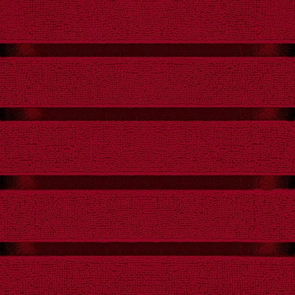 Utopia Towels 8-Piece Luxury Towel Set, 2 Bath Towels, 2 Hand Towels, and 4 Wash Cloths, 600 GSM Ring Spun Cotton Highly Absorbent Viscose Stripe Towels Ideal for Everyday use (Red)