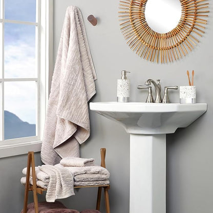 SKL Home CloudSoft Cotton Luxury 6-Piece Towel Set, Oatmeal