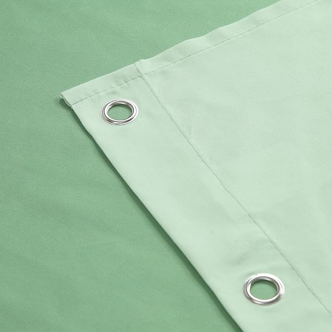 Fabric Shower Curtain, Sage Green Ombre Shower Curtains for Bathroom, Modern Decoraitve Bathroom Curtains, 72" W x 72" H