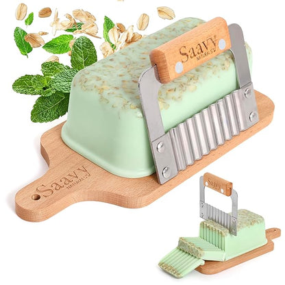 Saavy Naturals Organic Soap Minty Oat - Plant Based Ingredients(1LB)
