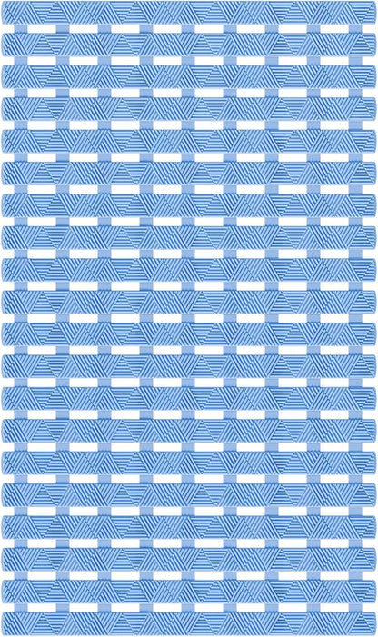 Bathtub Mat Non Slip - for Inside Bath Tub & Shower, Thick & Soft Textured Surface, Fast Drain, No Pooling Water for Better Hygiene, Bathroom Accessories, 27x16 Inch, Pastel Blue, Matace