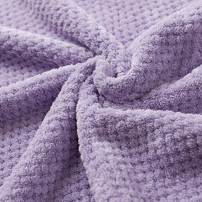 Extra Large Bath Towels Set for Bathroom 30x60 Inches Super Soft Light Weight Quick Dry Microfiber Shower Towels (Lavender,6 Piece)
