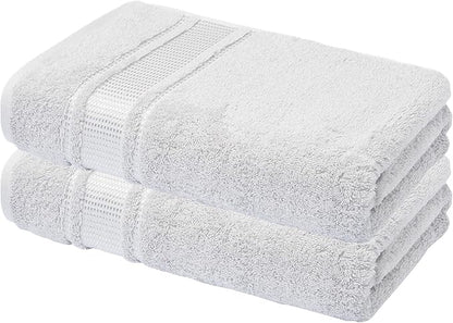 Melissa Linen, 2 Piece Hand Towel Set, 100% Turkish Cotton Face Hand Towels for Bathroom, 20 in x 35 in, Absorbent, Quick Dry, Durable and Soft, Spa and Hotel Quality, Grey