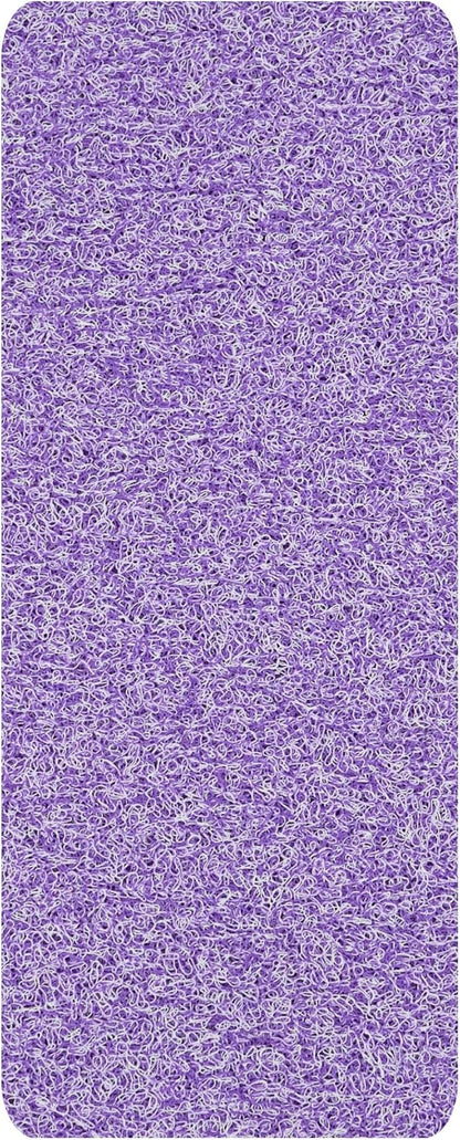 Non Slip Bathtub Mat Shower Mat for Tub - Loofah Bath Mats for Bathroom - 31x16 Bathtub Floor Mat - Textured Anti Slip Bath Mat Without Suction Cups - Secure Mat for Wet Areas (31x16 Purple)