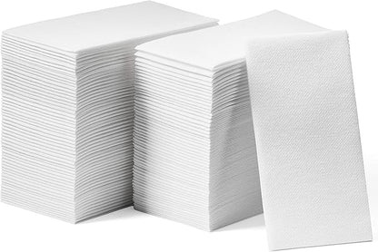 Disposable Linen-Feel Guest Hand Towels [MEDIUM SIZE - Pack of 7500] - Disposable Cloth-Like Bathroom Napkins - Soft And Absorbent Paper Napkin For Kitchen, Bathroom, Party, Wedding, Or Event
