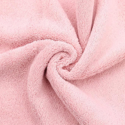 Monogrammed Hand Towel, Personalized Initial Gift, Extra Absorbent 100% Turkish Cotton - Soft Terry Finish - Set of 2 - Black Block Initial M - Embroidered on Pink Towels