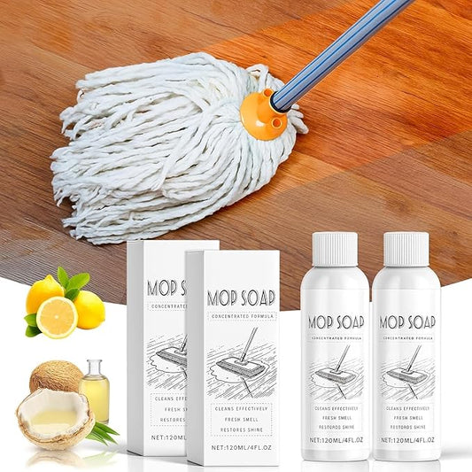 CandyTune Mop Soap for Floor Cleaning: 4PCS Fresh Scented Mop Soap, Floor Cleaner for Mopping - Multi-purpose Mop Soap Household Supplies Cleaner for Home, Bathroom 4oz