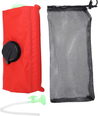 20L Folding Solar Heated Shower Bath, oor Camp Shower with Hose and Head, Portable Heating for Cam Hiking Backpacking, Leakproof e l
