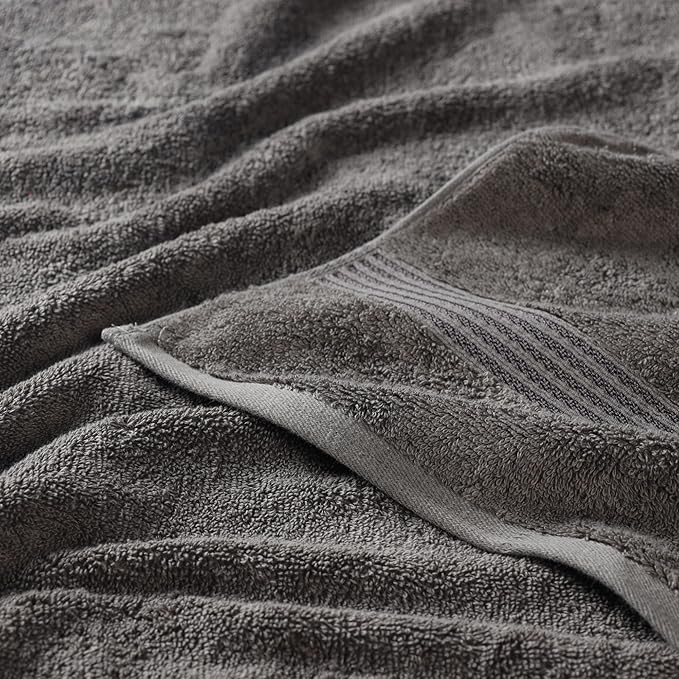 Superior Egyptian Cotton Bath Sheet Set, Oversized Towels for Home Bathroom, Master, Guest Bath, Decor Essentials, Quick Dry, Absorbent, Large Body Towel, Spa, Hotel, Resort, Set of 2, Charcoal