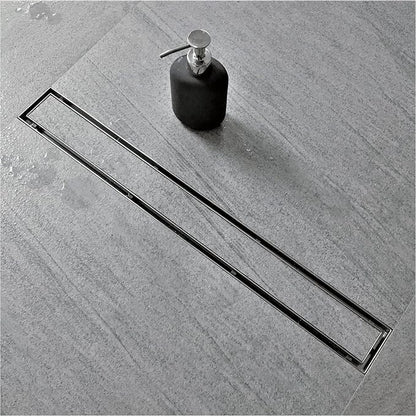 Neodrain 30-Inch Linear Shower Drain with Tile Insert Grate,Brushed 304 Stainless Steel Rectangle Shower Floor Drain, Linear Drain with Leveling Feet, Hair Strainer