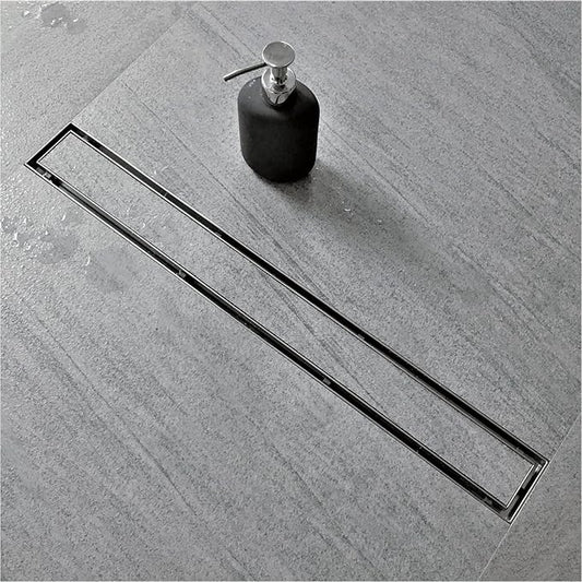 Neodrain 30-Inch Linear Shower Drain with Tile Insert Grate,Brushed 304 Stainless Steel Rectangle Shower Floor Drain, Linear Drain with Leveling Feet, Hair Strainer