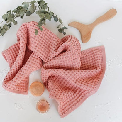 sea me at home Waffle Hand Towel – 100% Turkish Cotton, Quick-Dry, Soft and Absorbent Bathroom Towel