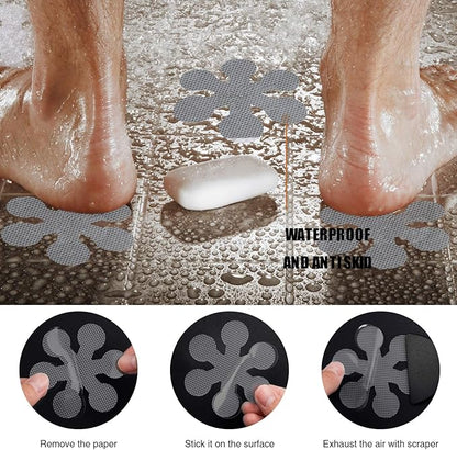 Bathtub Stickers Non-Slip, Safety Shower Treads Adhesive Appliques with Premium Scraper