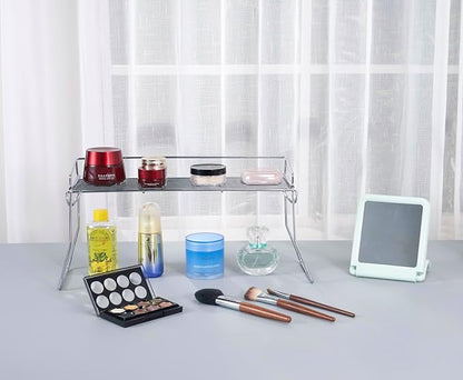 Metal The Sink Vanity Organizer, Bathroom or Kitchen Sink Organizer, Feminine Products Organizer (Chrome)