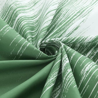 90 Inch Fabric Shower Curtain, Extra Long Green and White Ombre Shower Curtains for Bathroom, 72" W x 90" H