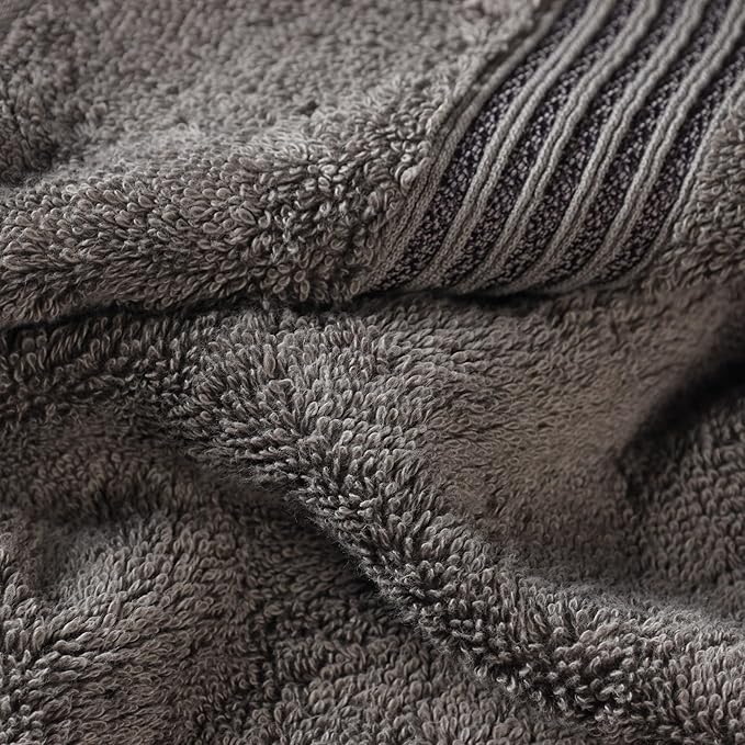 Superior Egyptian Cotton Bath Sheet Set, Oversized Towels for Home Bathroom, Master, Guest Bath, Decor Essentials, Quick Dry, Absorbent, Large Body Towel, Spa, Hotel, Resort, Set of 2, Charcoal