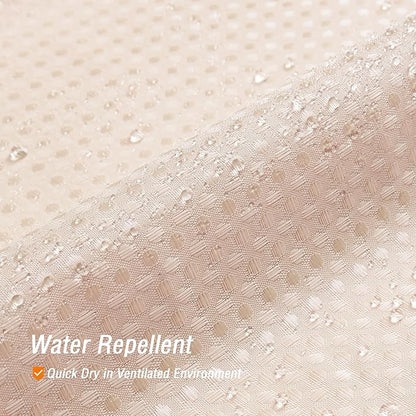 Gibelle Blush Pink Shower Curtain, Waffle Weave Textured Fabric Shower Curtain for Bathroom - Soft Cloth & Hotel Spa Luxury, Water Repellent, Machine Washable, 72X72, Blush Pink