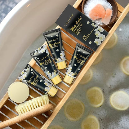 Christmas Gifts for Women - 18-Piece Luxury Gold Spa Gift Set, Premium Bath Collection | Father's Day, Mothers Day Gift, Birthday Gifts, All Occasion Ultimate Holiday Gift for Her & Him