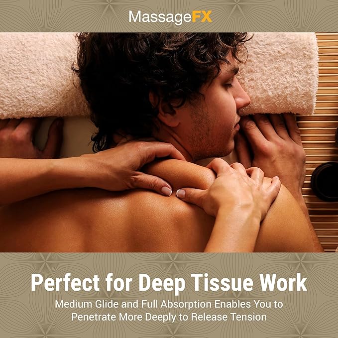 Massage FX Unscented Massage Lotion, 5 Gallon Bucket - Fragrance Free Bulk Bucket for Professional Massage Therapy - Can Refill Pump Bottles - Massage Sore Feet, Back, Face, Arms, Shoulders, and Legs