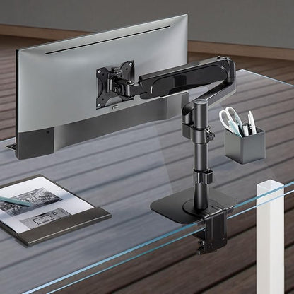 Mount-It! Monitor Mount Reinforcement Plate, Steel Desk Protector for Glass and Thin Tabletops, Compatible with C-Clamp and Grommet Mounts, Anti-Skid EVA Pads, Supports Multi-Monitor Setups