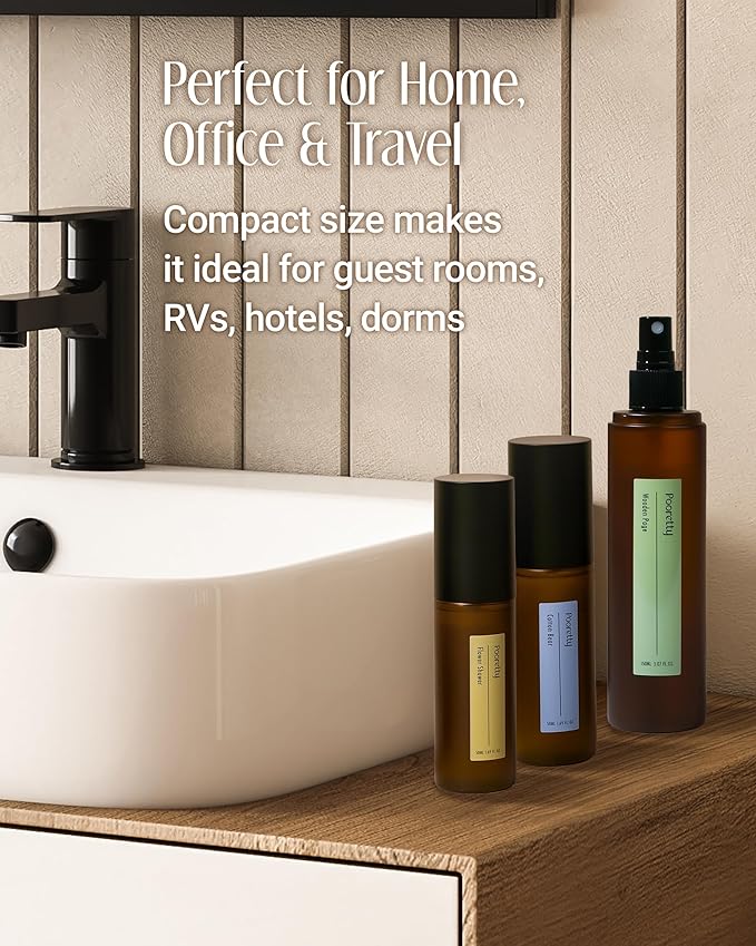 Pre-PooP Aromatic Bathroom Toilet Spray, Potty Deodorizer, Neutralize Bad Odors (1.69 fl.oz.) - Blooming Flowers Scent, Essential Oils