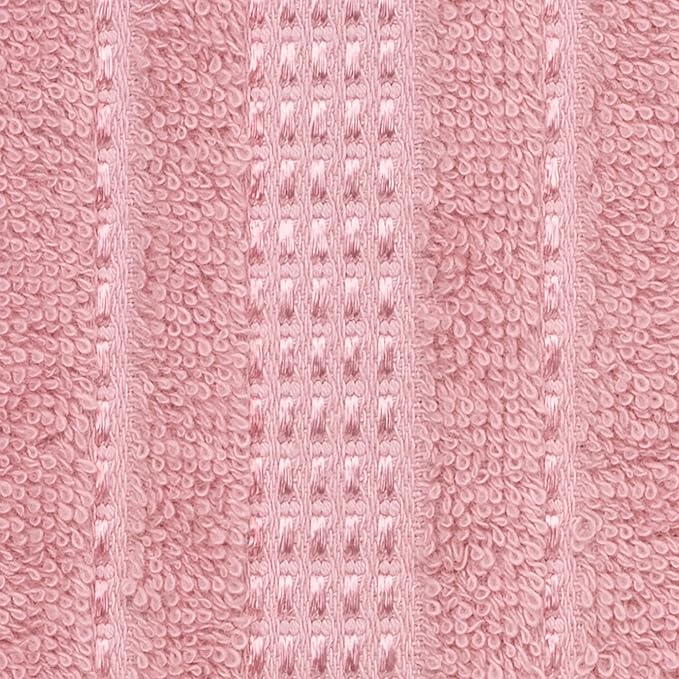 Melissa Linen, Fingertip Towels 4 Pack, 100% Turkish Cotton, Small Hand Towels for Body and Face, 12 x 18 in, Soft and Absorbent, Quick Dry, (Pink Fingertip Hand Towels)